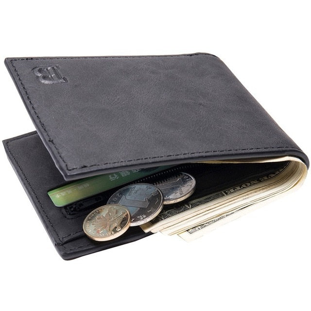 2019 Fashion Men Wallets Hot Sales Casual Small Wallet Money Purse Coin Bag Zipper Short Male Card Holder Slim Purse
