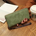 Wallet women mobile phone bag Brand Designer Female card PU Leather Long Womens Wallets and purses Ladies slim card holder purse