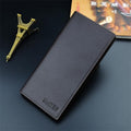Cheap Men Wallet Slim PU Leather Purse Card Holder High Quality Litchi Grain Wallet Durable Male Long Purse Cartera Hombre.
