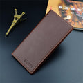 Cheap Men Wallet Slim PU Leather Purse Card Holder High Quality Litchi Grain Wallet Durable Male Long Purse Cartera Hombre.